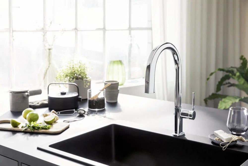 Смеситель для кухни Hansgrohe Aqittura M91 сталь 76803800 под фильтрованную воду
