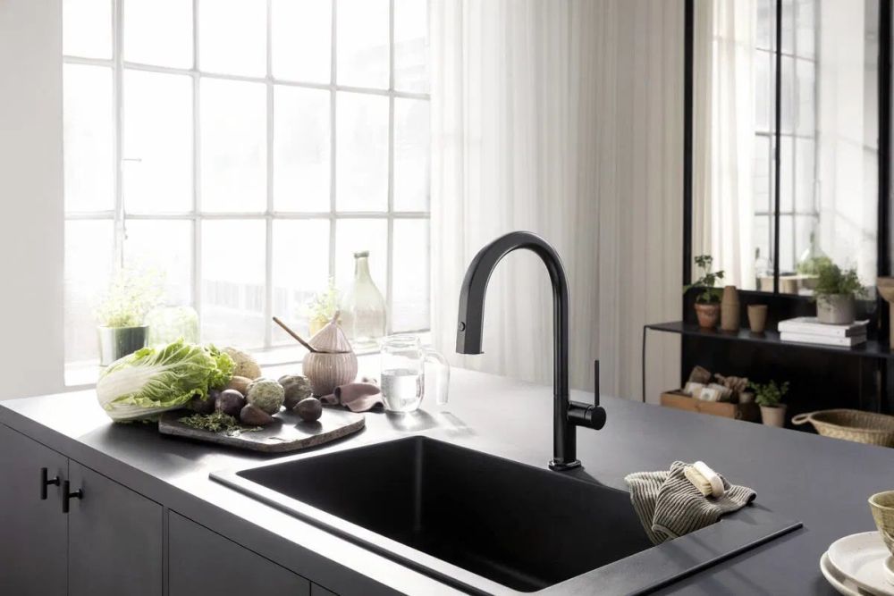 Смеситель для кухни Hansgrohe Aqittura M91 сталь 76803800 под фильтрованную воду