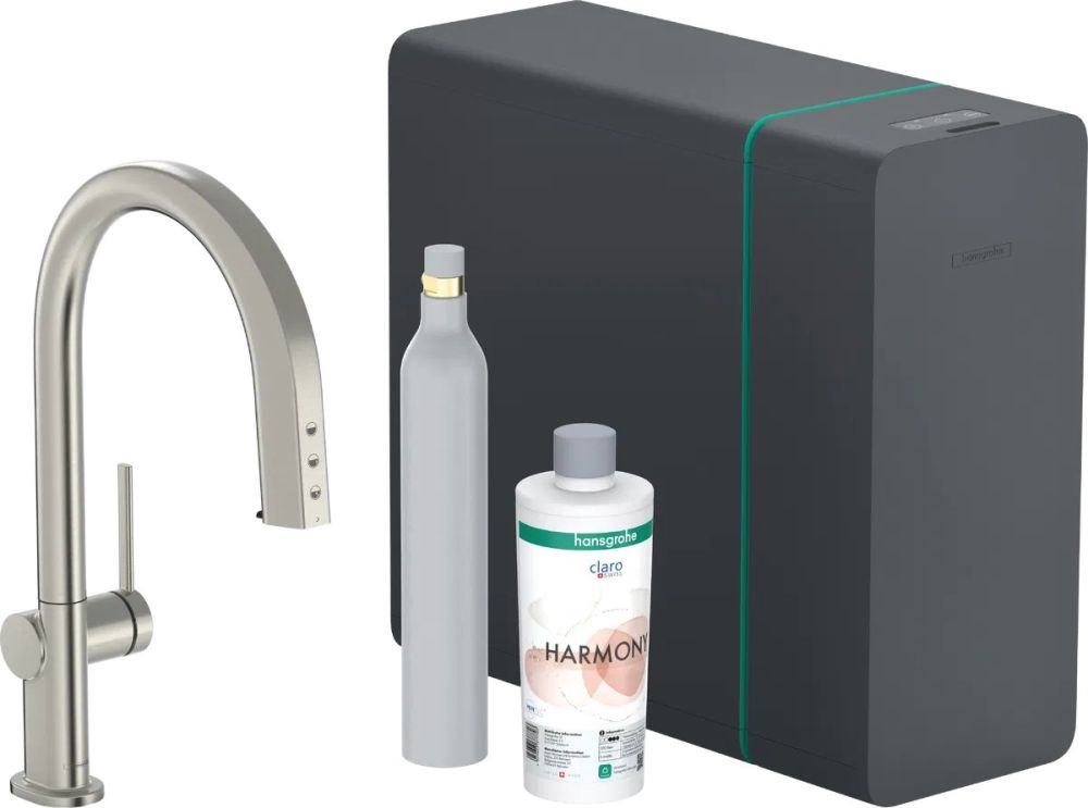 Змішувач для кухні Hansgrohe Aqittura M91 сталь 76806800 під фільтровану воду