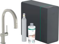 Змішувач для кухні Hansgrohe Aqittura M91 сталь 76806800 під фільтровану воду
