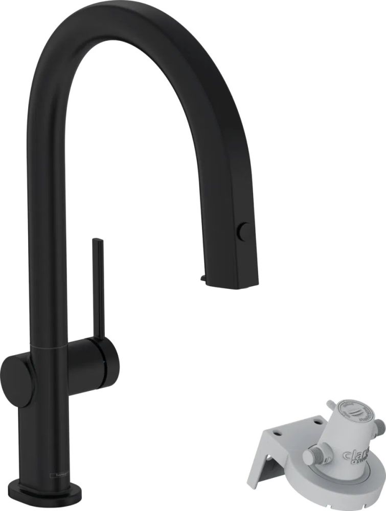 Змішувач для кухні Hansgrohe Aqittura M91 чорний матовий 76826670 під фільтровану воду