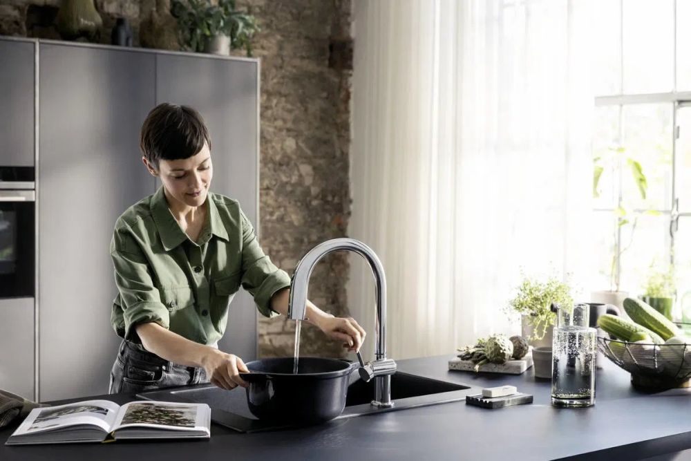 Змішувач для кухні Hansgrohe Aqittura M91 хром 76836000 під фільтровану воду