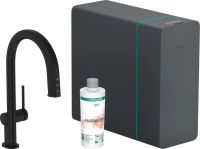 Змішувач для кухні Hansgrohe Aqittura M91 чорний матовий 76836670 під фільтровану воду