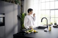 Змішувач для кухні Hansgrohe Aqittura M91 чорний матовий 76836670 під фільтровану воду