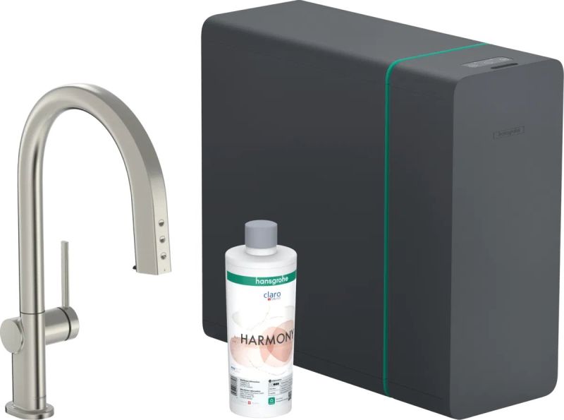 Змішувач для кухні Hansgrohe Aqittura M91 сталь 76836800 під фільтровану воду