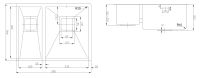 Кухонна мийка Fabiano Quadro сталь 8216.401.0075