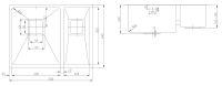 Кухонна мийка Fabiano Quadro сталь 8216.401.0076