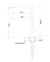 Змішувач для кухні Fabiano Fkm 3112 Ss бежевий/сталь 8231.401.0093 під фільтровану воду