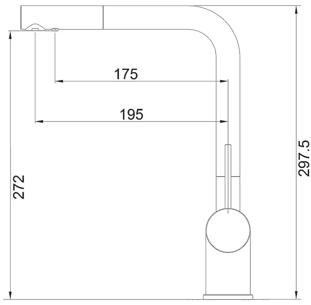 Змішувач для кухні Fabiano Fkm 3112 Ss графіт матовий 8231.401.1130 під фільтровану воду