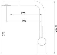 Змішувач для кухні Fabiano Fkm 3112 Ss сталь матовий 8231.401.1156 під фільтровану воду