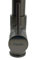 Змішувач для кухні Fabiano Fkm 3128 графіт/чорний 8231.403.1911 під фільтровану воду з висувною лійкою