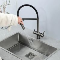 Змішувач для кухні Fabiano Fkm 3130 графіт/чорний 8231.403.1930 під фільтровану воду