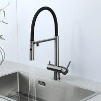 Змішувач для кухні Fabiano Fkm 3130 графіт/чорний 8231.403.1930 під фільтровану воду
