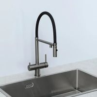Змішувач для кухні Fabiano Fkm 3130 графіт/чорний 8231.403.1930 під фільтровану воду