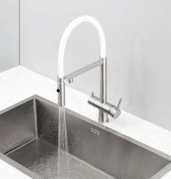 Змішувач для кухні Fabiano Fkm 3130 сталь/білий 8231.403.1932 під фільтровану воду