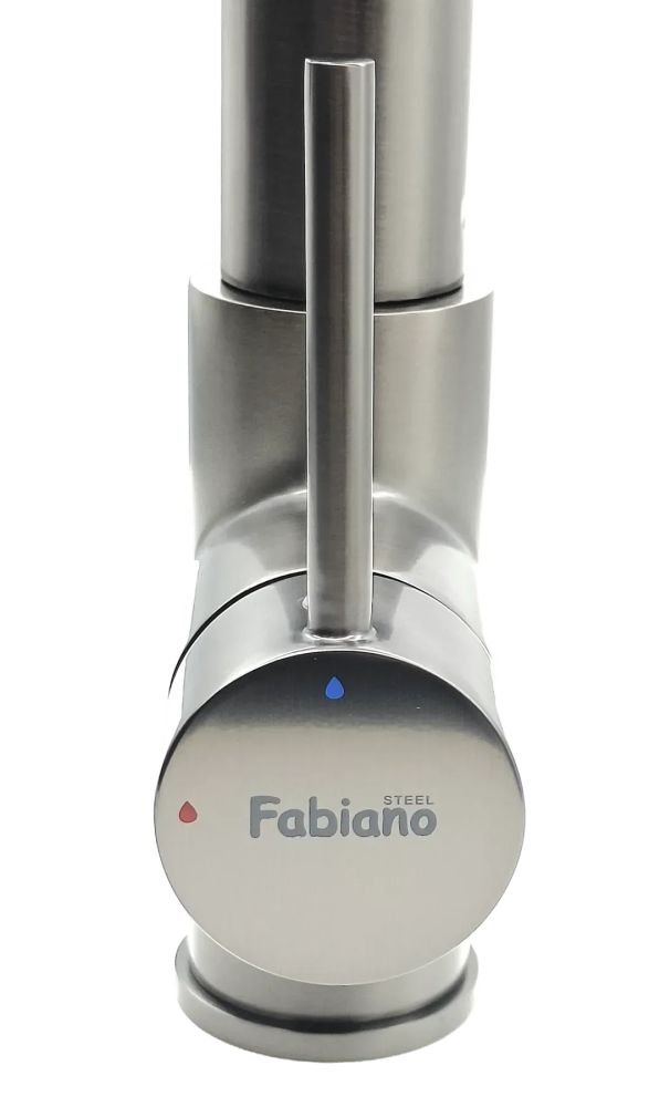 Змішувач для кухні Fabiano Fkm 3127 сталь матовий 8231.403.1936 під фільтровану воду з висувною лійкою