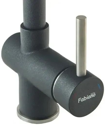 Змішувач для кухні Fabiano Fkm 46P Ss антрацит/сталь 8232.401.0194 з висувною лійкою