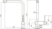 Змішувач для кухні Fabiano Fkm 55 Ss бежевий/сталь 8232.401.0796