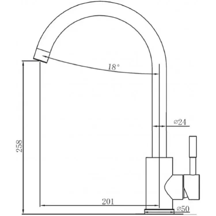 Смеситель для кухни Fabiano Skf 850 St бежевый/сталь 8232.401.0910