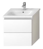 Тумба підвісна Jika Mio 57 см білий глянцевий H40J7144015001 з раковиною