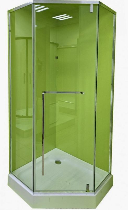 Душова кабіна Veronis 90x90 (Профіль - хром, скло - прозоре) KN-17-00 з піддоном
