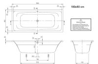 Ванна акрилова Villeroy & Boch Targa Style 180x80 UBA180FRA2V-01