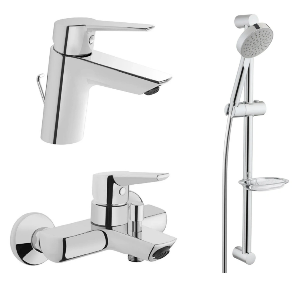 Набір змішувачів VitrA Solid S 3 в 1 хром 88-A49298