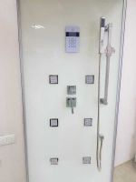 Гідромасажний бокс Veronis 80x90 (Профіль – сатин, скло – прозоре) VE-BKN289