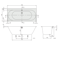 Ванна кварилова Villeroy & Boch Oberon 2.0 170x75 uBQ170OBR2DV-01