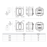 Водонагреватель накопительный Hi-Therm 15 л FLAT15A