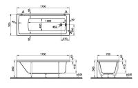 Ванна акрилова VitrA Neon 170x70 88-52530001000