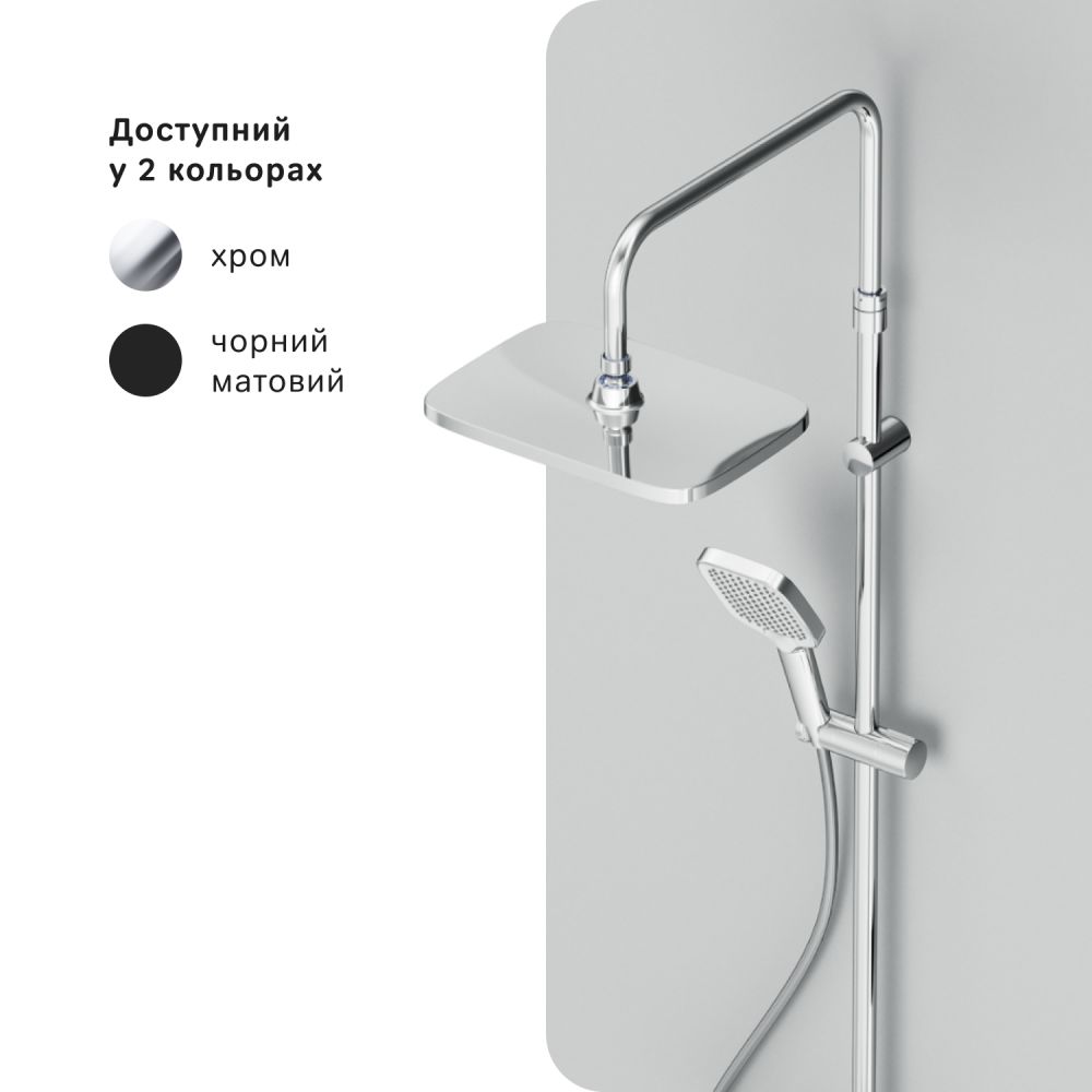 Душова система з термостатом Am.Pm Func хром F078F400