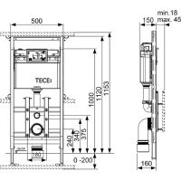 Инсталляция для унитаза TECE Profil 9600100