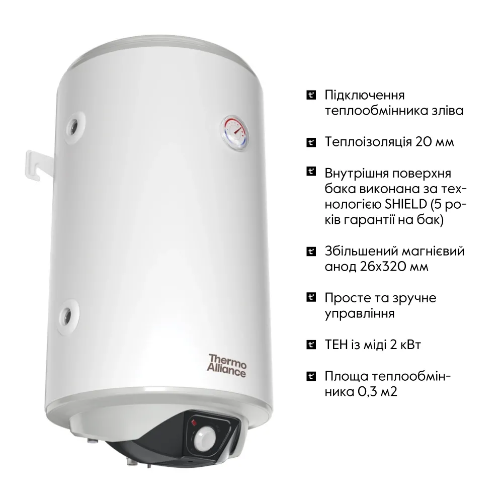 Водонагрівач комбінований Thermo Alliance CWH 80 л CWH 8044 4S L
