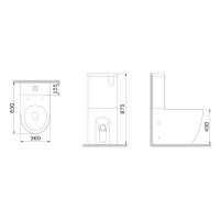  Унитаз напольный Am.Pm Like Aquaspin CLA8600SC с бачком и сиденьем Soft Close
