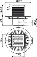 Трап для душу AlcaPlast APV103 з решіткою