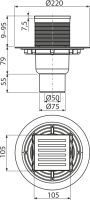 Трап для душу AlcaPlast APV203 з решіткою