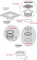 Трап для душу AlcaPlast APV26C з решіткою
