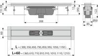 Душовий канал AlcaPlast APZ1006-650 без решітки