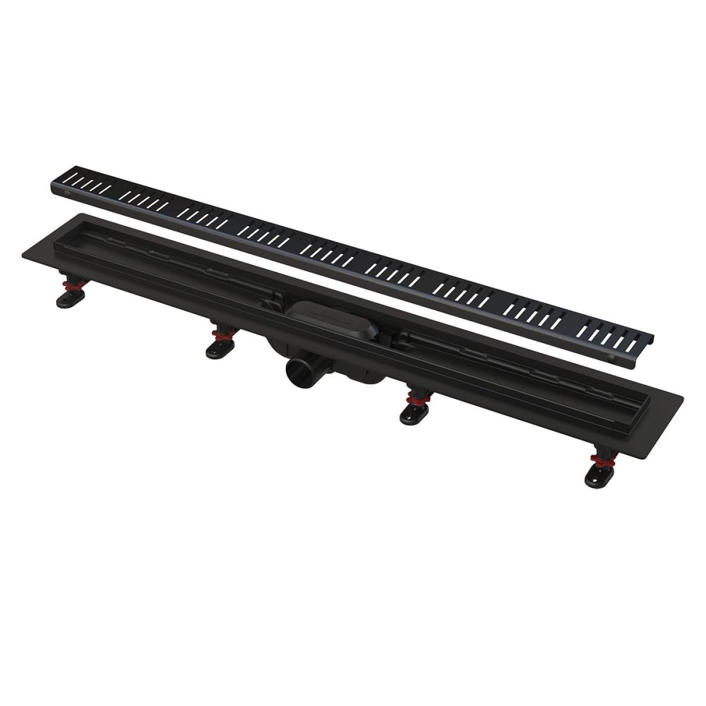 Душовий канал AlcaPlast APZ10BLACK-550M з решіткою