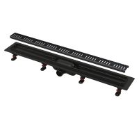 Душовий канал AlcaPlast APZ10BLACK-550M з решіткою