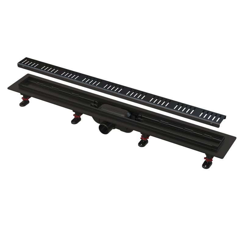 Душовий канал AlcaPlast APZ10BLACK-650M з решіткою