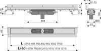 Душовий канал AlcaPlast APZ1104-750 без решітки