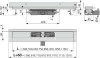 Душовий канал AlcaPlast APZ116-850 без решітки