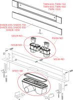 Душовий канал AlcaPlast APZ5-SHADE-1050 з решіткою