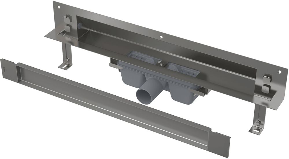Душовий канал AlcaPlast APZ5-TWIN-750 з решіткою під плитку