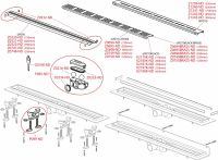 Душовий канал AlcaPlast APZ9-750m з решіткою