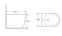 Біде підлогове Imprese OSLAVA білий глянцевий c05107103