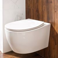 Унитаз подвесной Imprese SVETLY белый глянцевый c06805203 с сиденьем Slow-closing