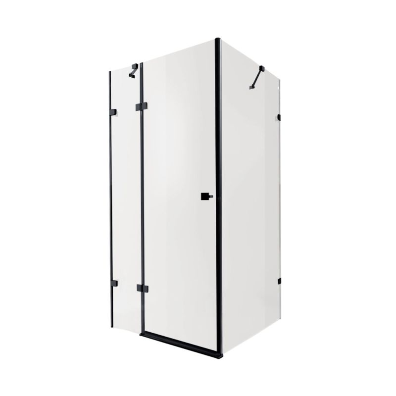 Душова кабіна Qtap Capricorn 120x80 (профіль - чорний, скло - прозоре) CAPBLA10128RC6